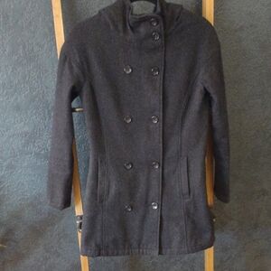 Vans Women's Charcoal Double-Breasted Pea Coat